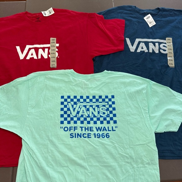 Vans Other - Vans T-Shirts Lot Of 3 New with Tags Classic Drop V Skater Men’s XXL